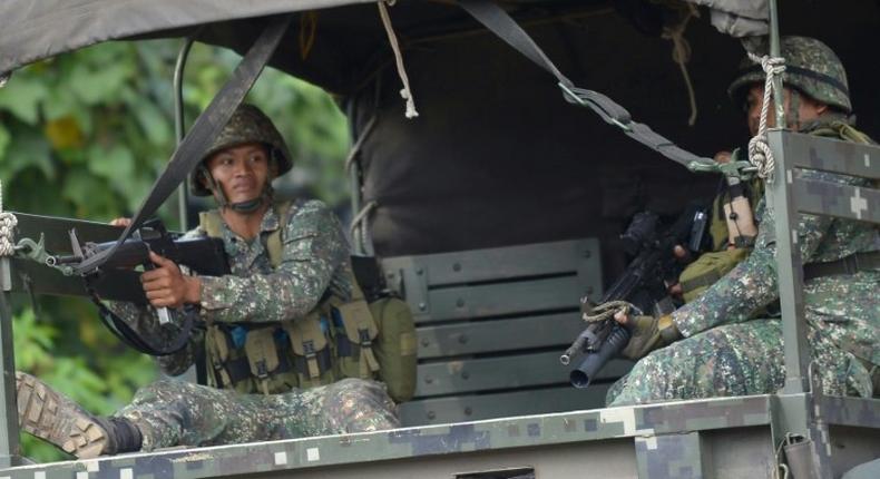 Philippine military airstrikes aimed at Islamist militants who are battling soldiers in a southern city instead killed 10 troops and injured seven others