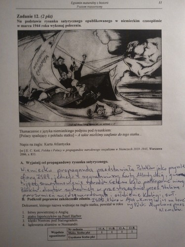 Matura z historii - odpowiedzi do zadań z poziomu rozszerzonego