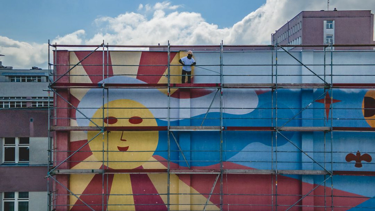 Białystok. Powstaje nowy, przyjazny mural na elewacji szpitala dziecięcego
