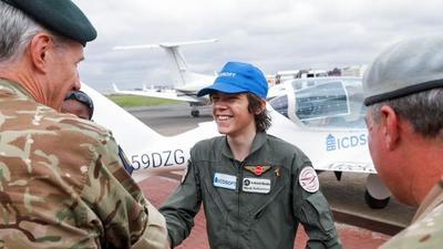 16-year-old pilot Mack Rutherford in Kenya 