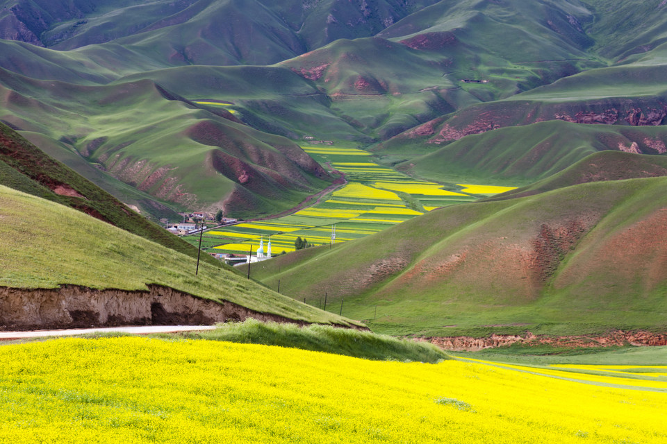 Krajobraz Danxia, Qinghai, Chiny
