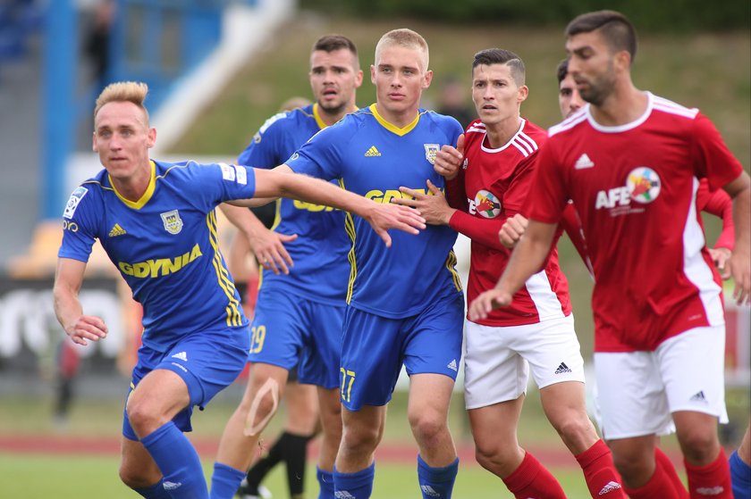 Pilka nozna. Sparing. Arka Gdynia - AFE Spain. 02.07.2018