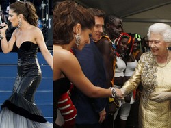 Wielka gwiazda w sukni Ewy Minge przed królową! Zobacz zdjęcia!