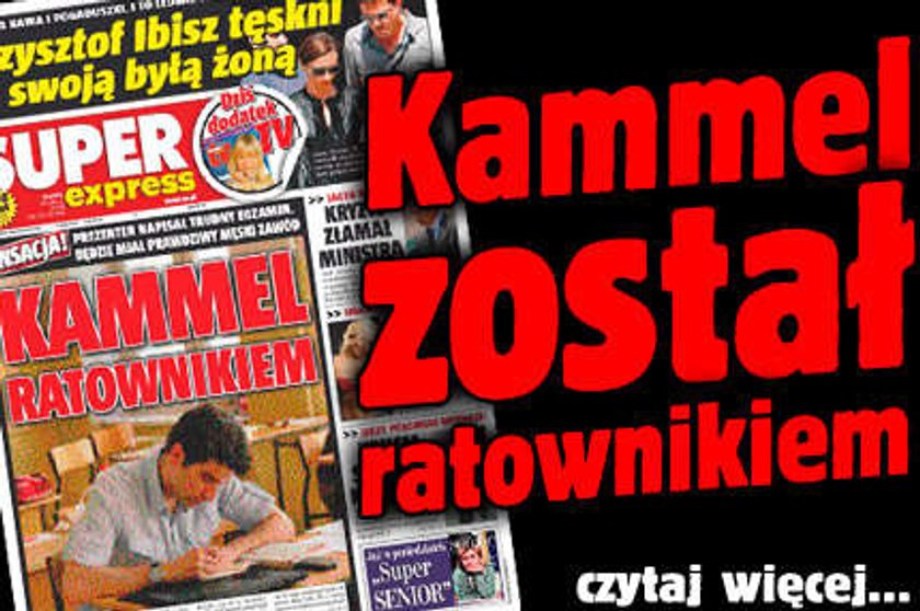 Kammel został ratownikiem