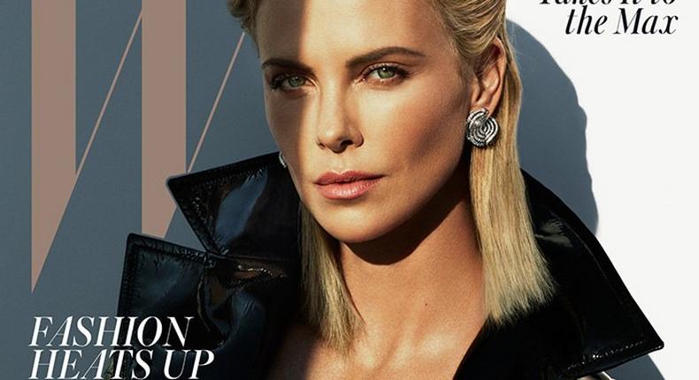 Charlize Theron, cover for W magazine May issue