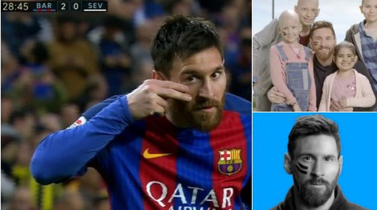 Lionel Messi még 
a gólörömével is 
a speciális kórház 
ügyét reklámozta