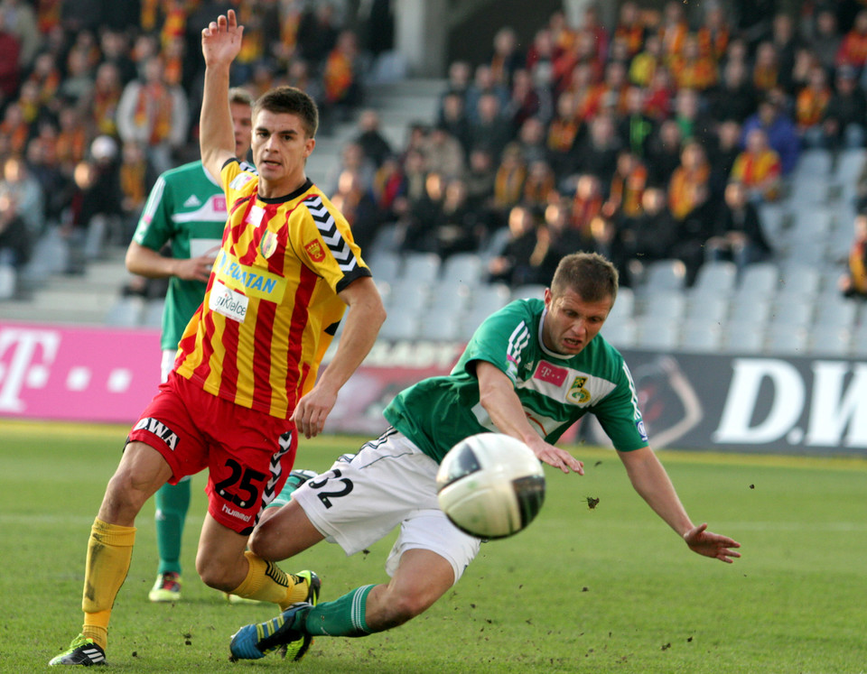 PIŁKARSKA EKSTRAKLASA KORONA KIELCE KONTRA GKS BEŁCHATÓW