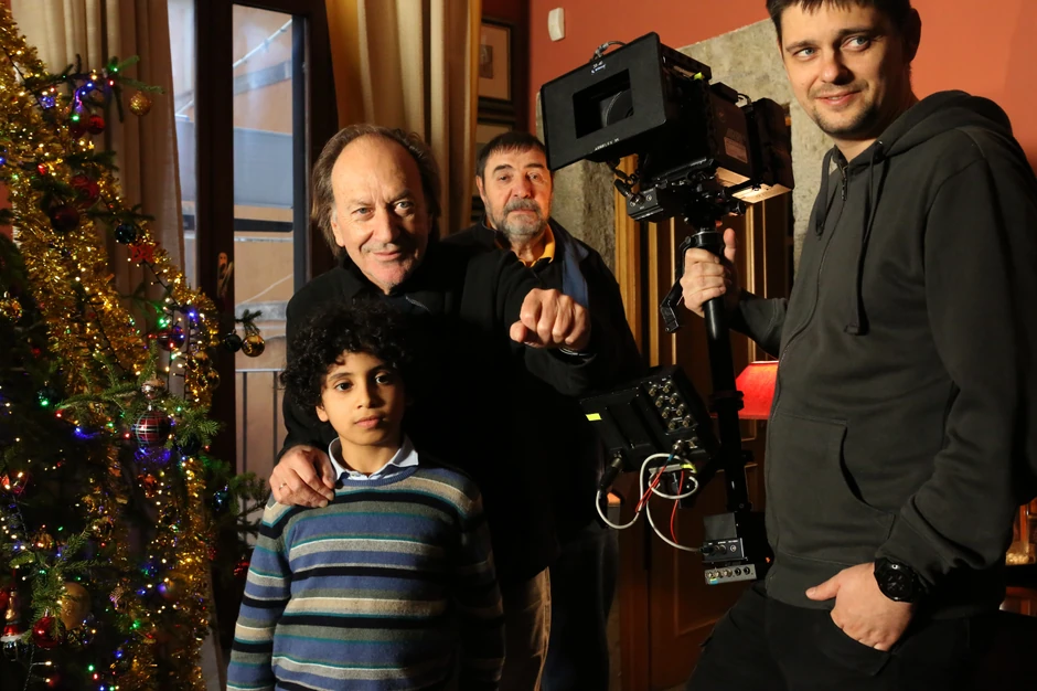 Goran Paskaljević na snimanju filma Uprkos magli