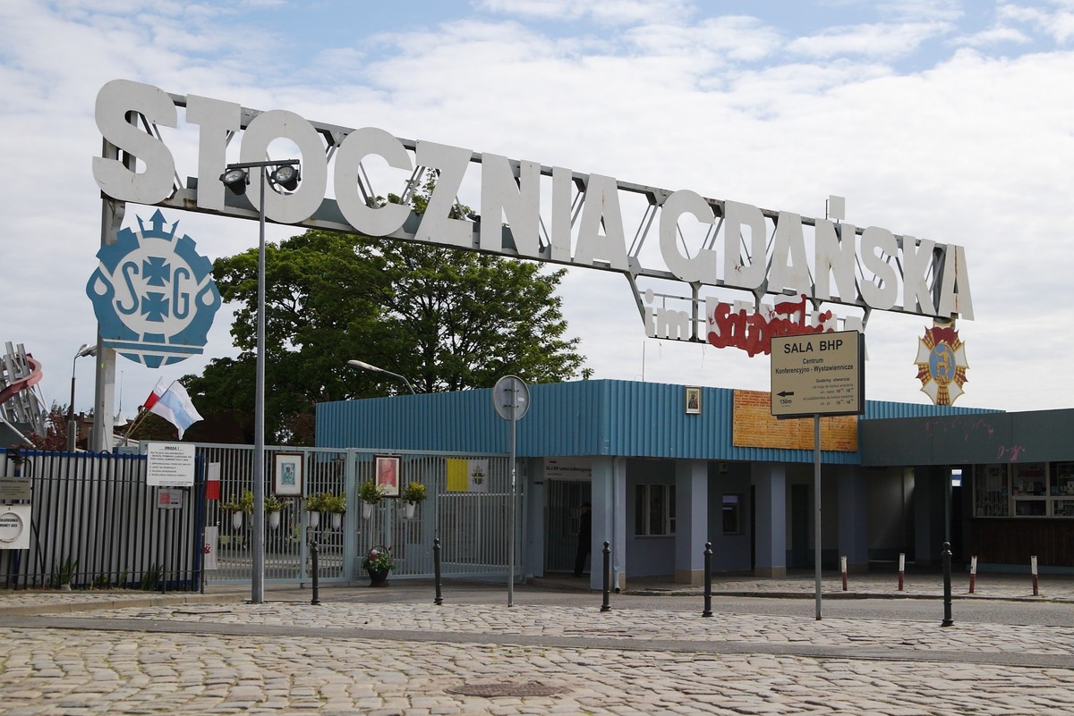 Słynna brama Stoczni Gdańskiej