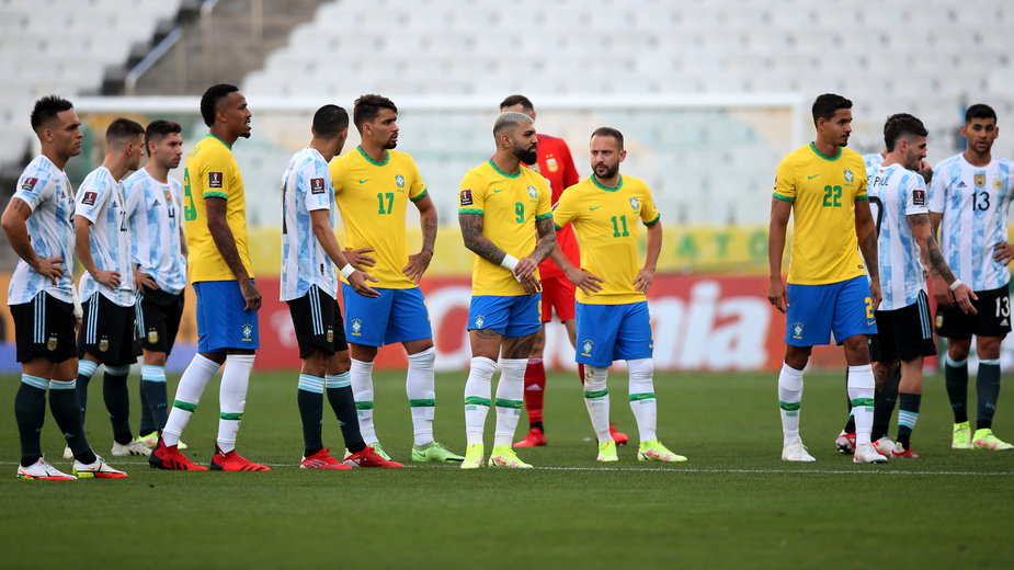 Brazylijczycy grali z Argentyną we wrześniu ub.r. (5 września 2021)