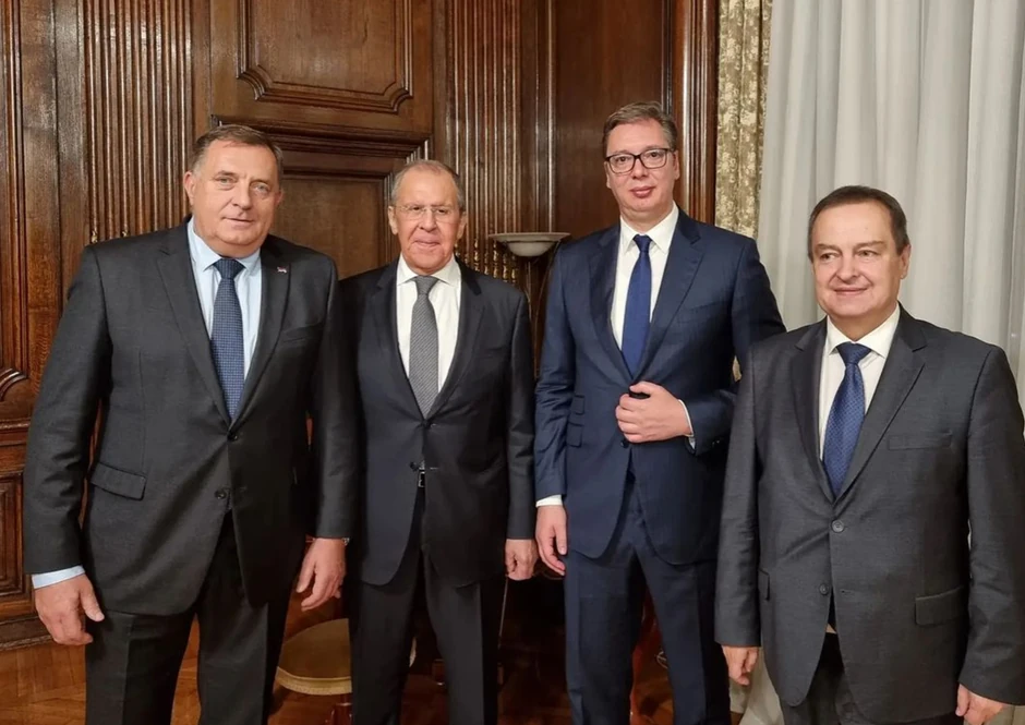 Milorad Dodik, Sergej Lavrov, Aleksandar Vučić i Ivica Dačić
