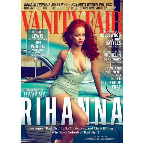 Rihanna na okładce listopadowego wydania magazynu 'Vanity Fair'