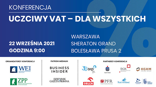 Konferencja „Uczciwy VAT – zysk dla wszystkich”