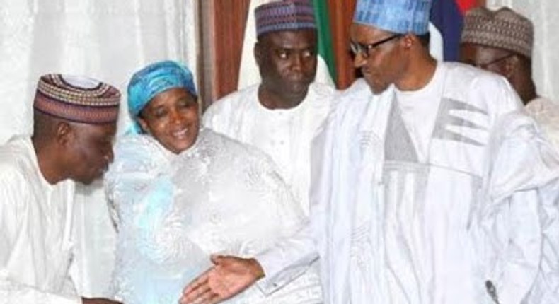 President Muhammadu Buhari meets with aviation sector executives on August 5, 2015 in Abuja