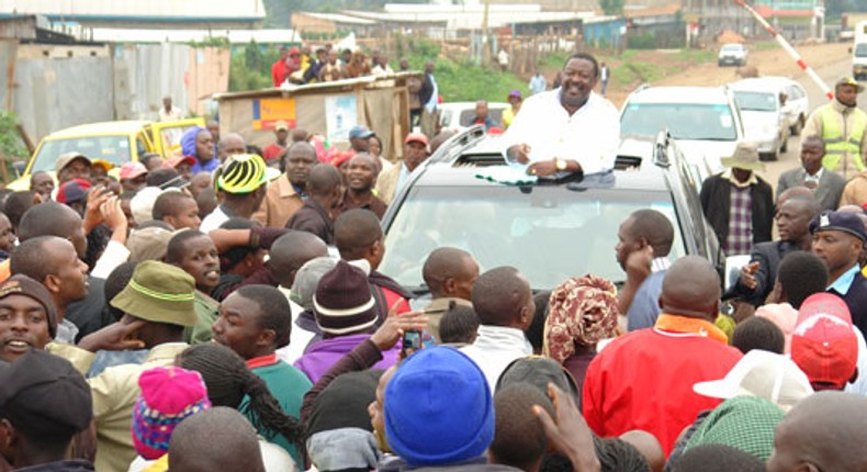 File image of ANC party leader Musalia Mudavadi on the campaign trail