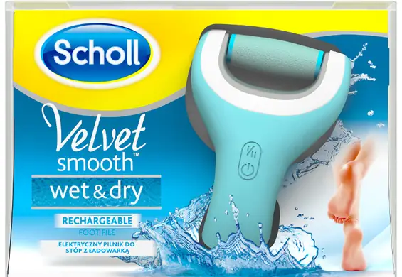 Velvet Smooth Elektryczny Pilnik do stóp Wet&Dry