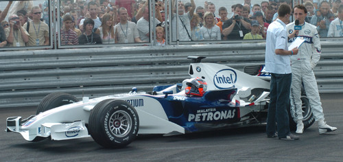 Kubica w Warszawie - BMW Sauber F1 Team Pit Lane Park