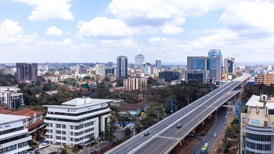 An aerial shot of the Nairobi Expressway in Kenya [Photo: Antony Trivet]