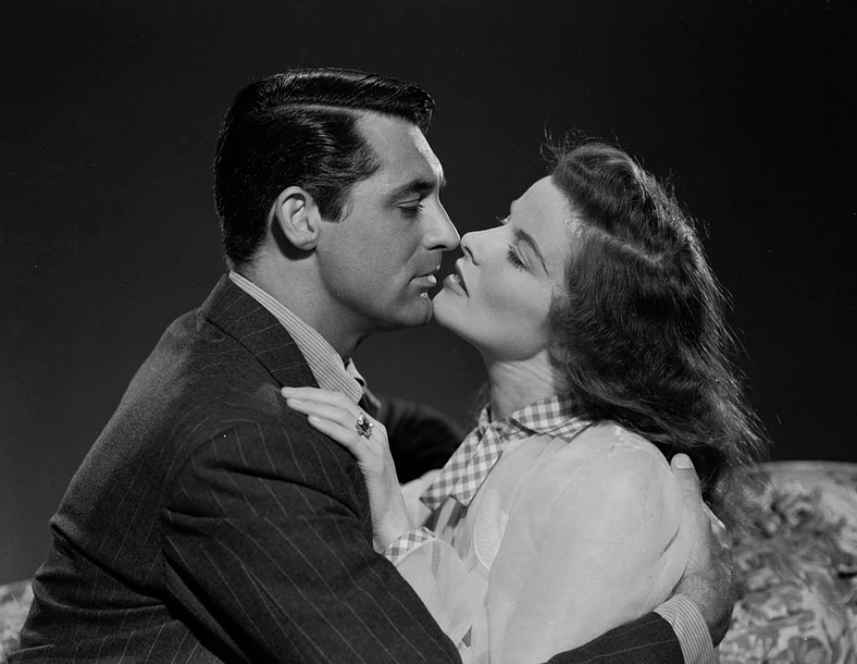 Z Katharine Hepburn w "Filadelfijskiej opowieści", 1940 r.