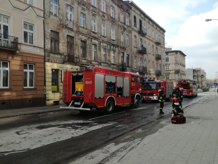 Pożar przy Struga. Dwie osoby wyszły z poparzeniami, nie udało się uratować papugi