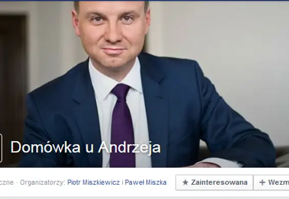 "Domówka u Andrzeja", czyli imieniny prezydenta w pałacu. Tysiące chętnych na Facebooku