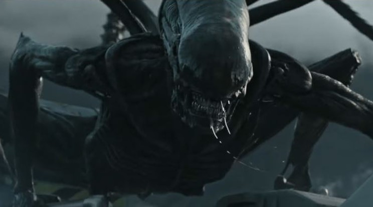 Teljes valójukban, fényes nappal is láthatjuk mostmár a xenomorfokat /Fotó: Részlet a bemutatóból