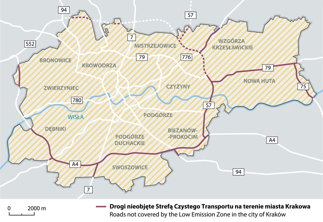 SCT w Krakowie ma objąć obszar całego miasta