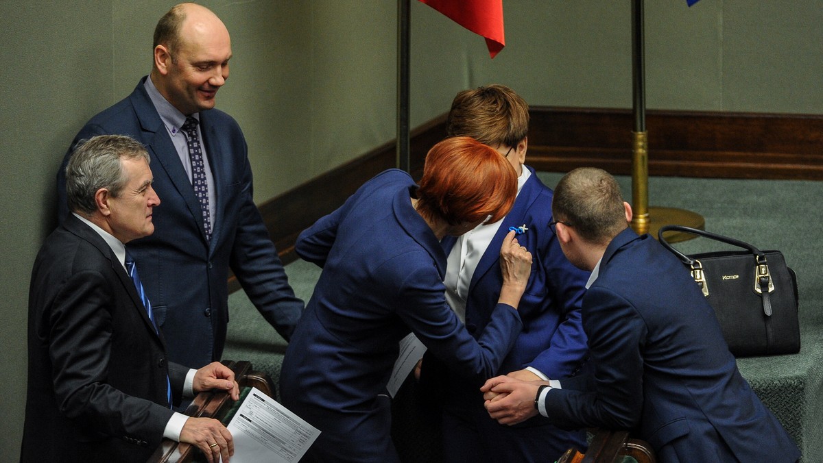 WARSZAWA SEJM POSIEDZENIE (Beata Szydło Elżbieta Rafalska Piotr Gliński)