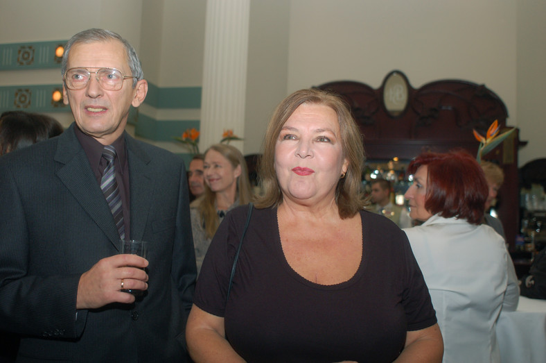 Marta Lipińska z mężem Maciejem Englertem
