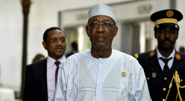 Under pressure: Chadian President Idriss Deby Itno