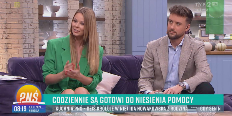 Małgorzata Tomaszewska i Aleksander Sikora w "Pytaniu na śniadanie"