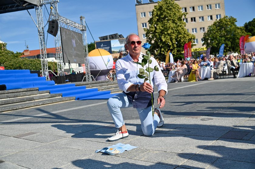 Karol Strasburger w Międzyzdrojach.