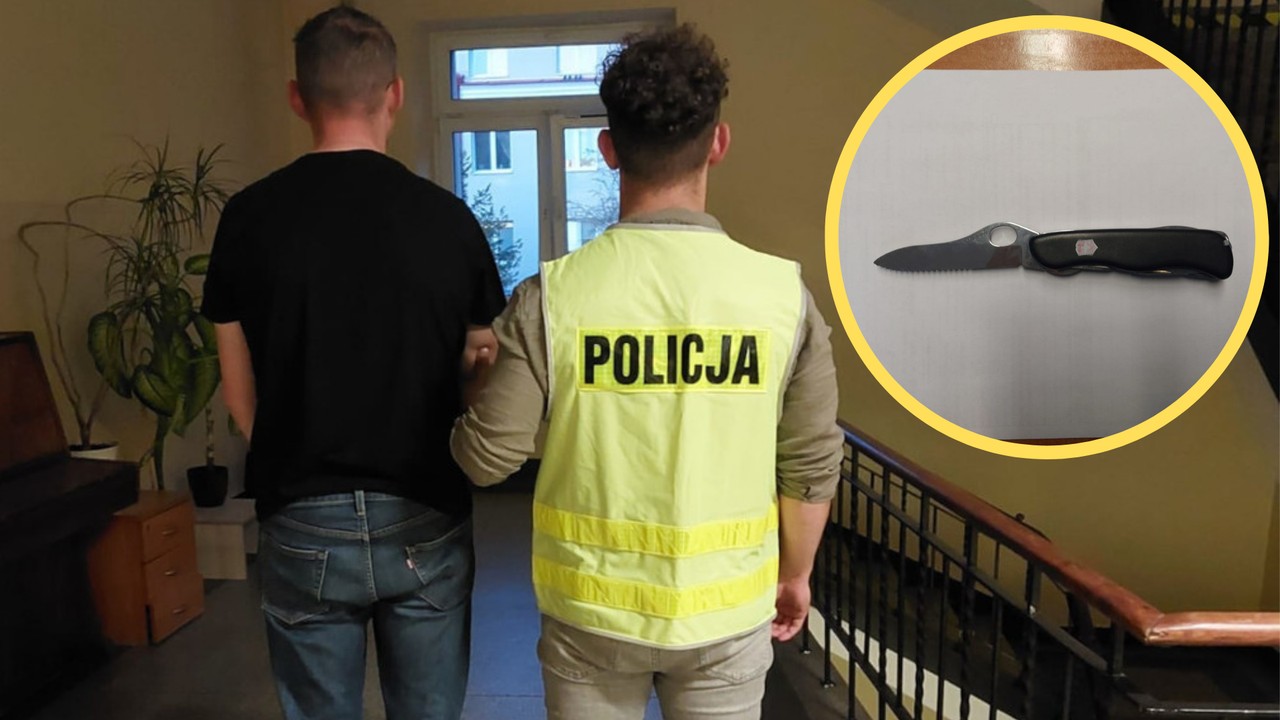 33-latek zaczął napastować pracownicę sklepu. Nagle wyjął nóż