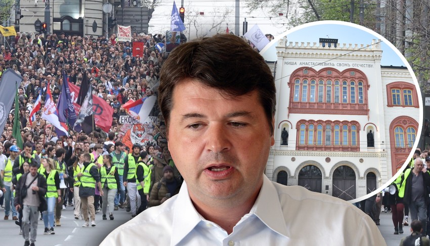 "Na Pravnom fakultetu je obustava nastave i ispita potpuna", kaže Vladan Petrov.