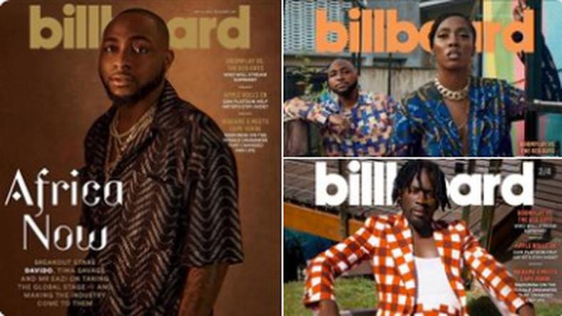 Davido, Tiwa Savage and Mr. Eazi are cover stars for Billboard magazine. (Billboard)