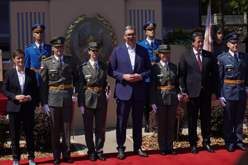 Predsednik Srbije, predsednica Narodne skupštine i ministar odbrane