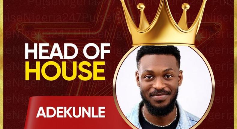 Adekunle is this season's first Head of House [Twitter/PulseNigeria247]