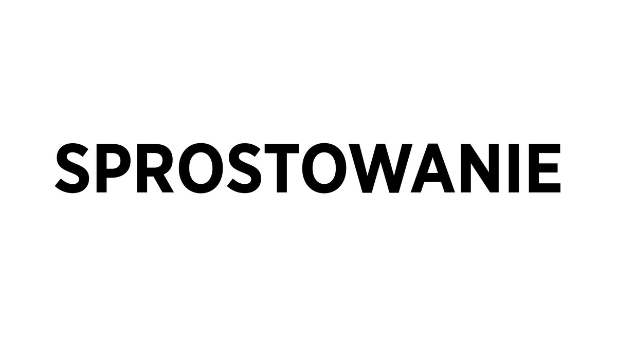 sprostowanie