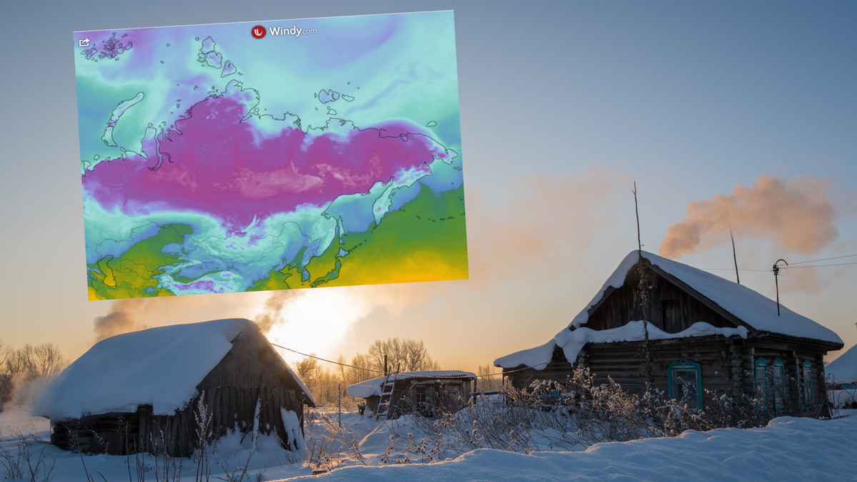W Rosji temperatura spada niemal do -60 st. C. Sroga zima idzie na Moskwę