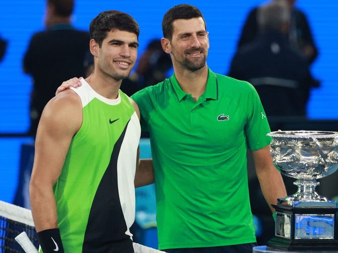 Karlos Alkaraz i Novak Đoković 