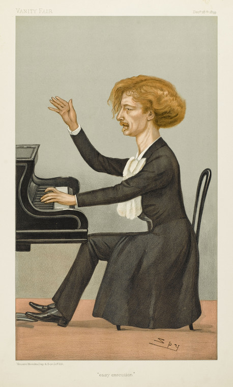 Karykatura Ignacego Jana Paderewskiego w "Vanity Fair" w 1899 r.