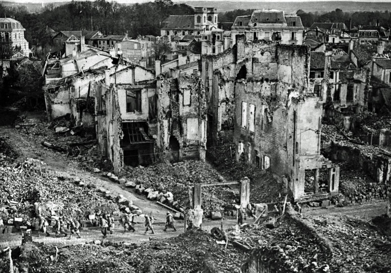 Miasto Verdun po zakończeniu bitwy