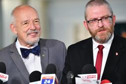 Janusz Korwin-Mikke i Grzegorz Braun