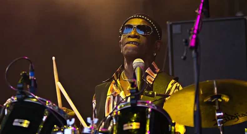 Great drummer Tony Allen died in Paris on Thursday, April 30, 2020 [Leon Neal/AFP/Getty Images]
