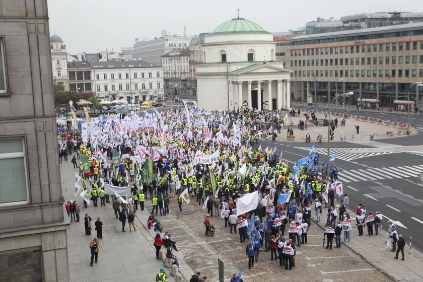 Protesty w Warszawie