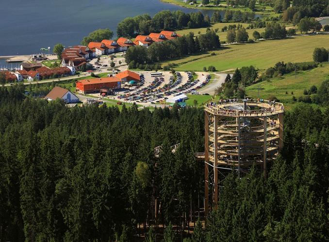 Lipno trasa w koronach drzew. Fot. LIPENSKO