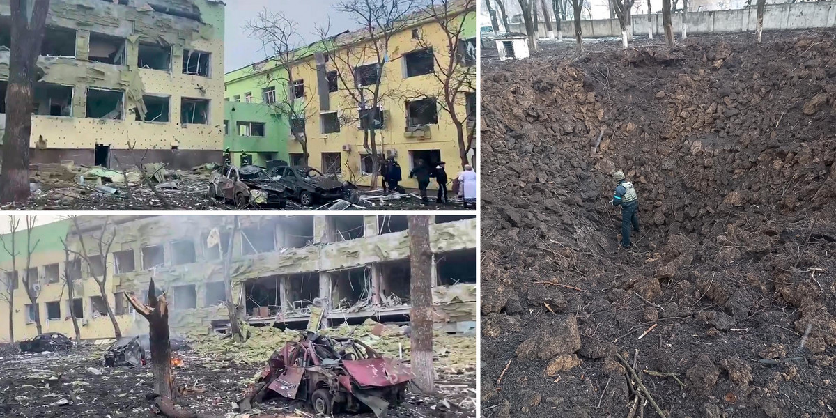Atak na szpital w Mariupolu. 