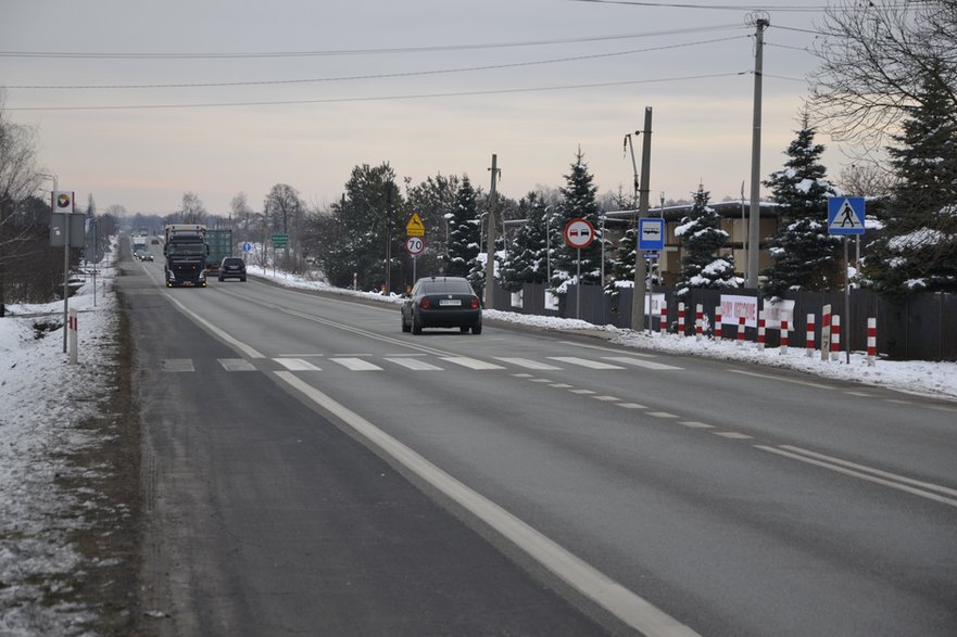 Przejścia dla pieszych na krajowej 91