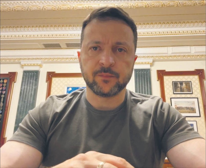 Prezydent Ukrainy Wołodymyr Zełenski dostał mniej niż zapewne liczył.
