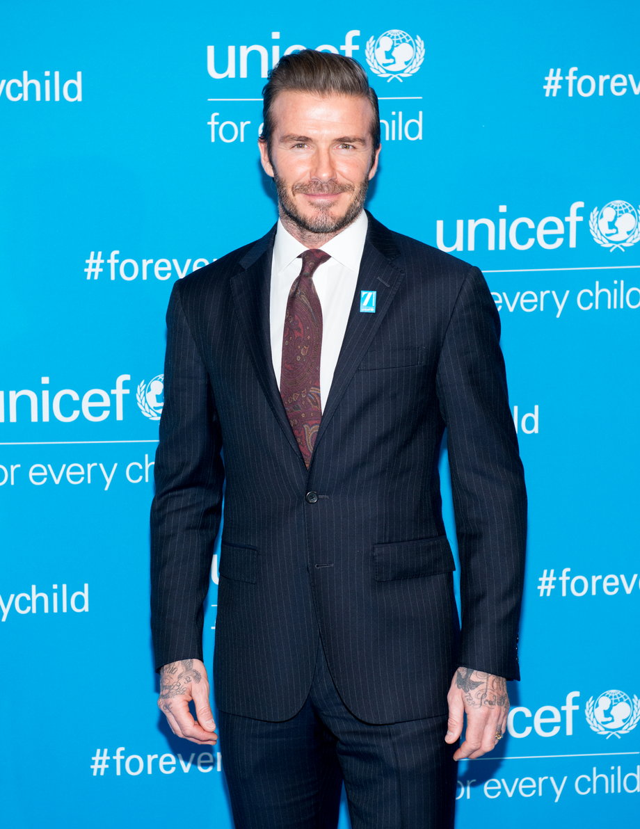 Beckham jest ambasadorem UNICEF od 2002 r.